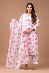 *All New Exclusive Collection of Hand Block Printed "Stitched" Cotton Suits With Cotton Dupatta in Beautiful Colours*